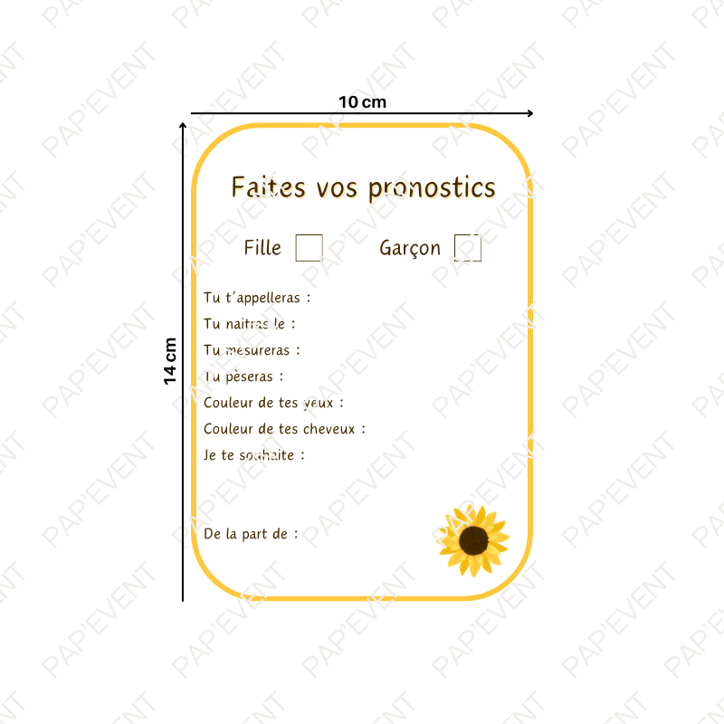 Fiche pronostics naissance