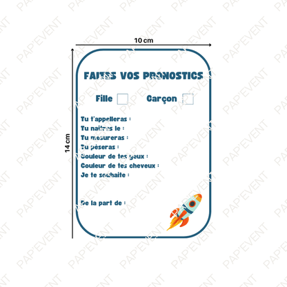 Fiche pronostics naissance