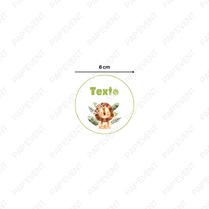 Etiquette gobelet 33cl