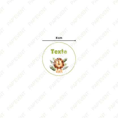Etiquette gobelet 33cl