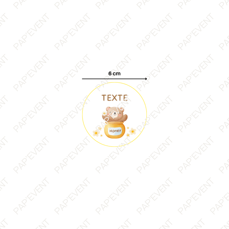 Etiquette gobelet 33cl