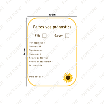 Fiche pronostics naissance
