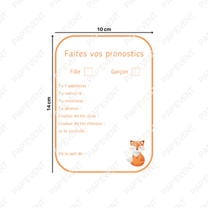 Fiche pronostics naissance