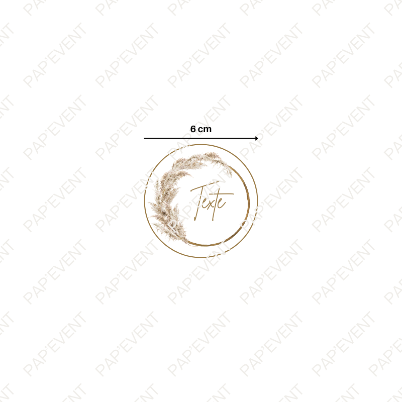 Etiquette gobelet 33cl