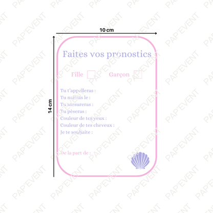 Fiche pronostics naissance