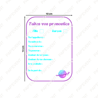 Fiche pronostics naissance