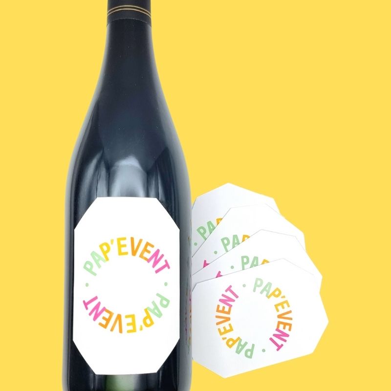 Etiquette vin modèle 2