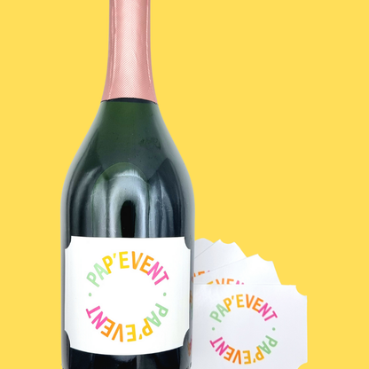 Etiquette champagne modèle 3